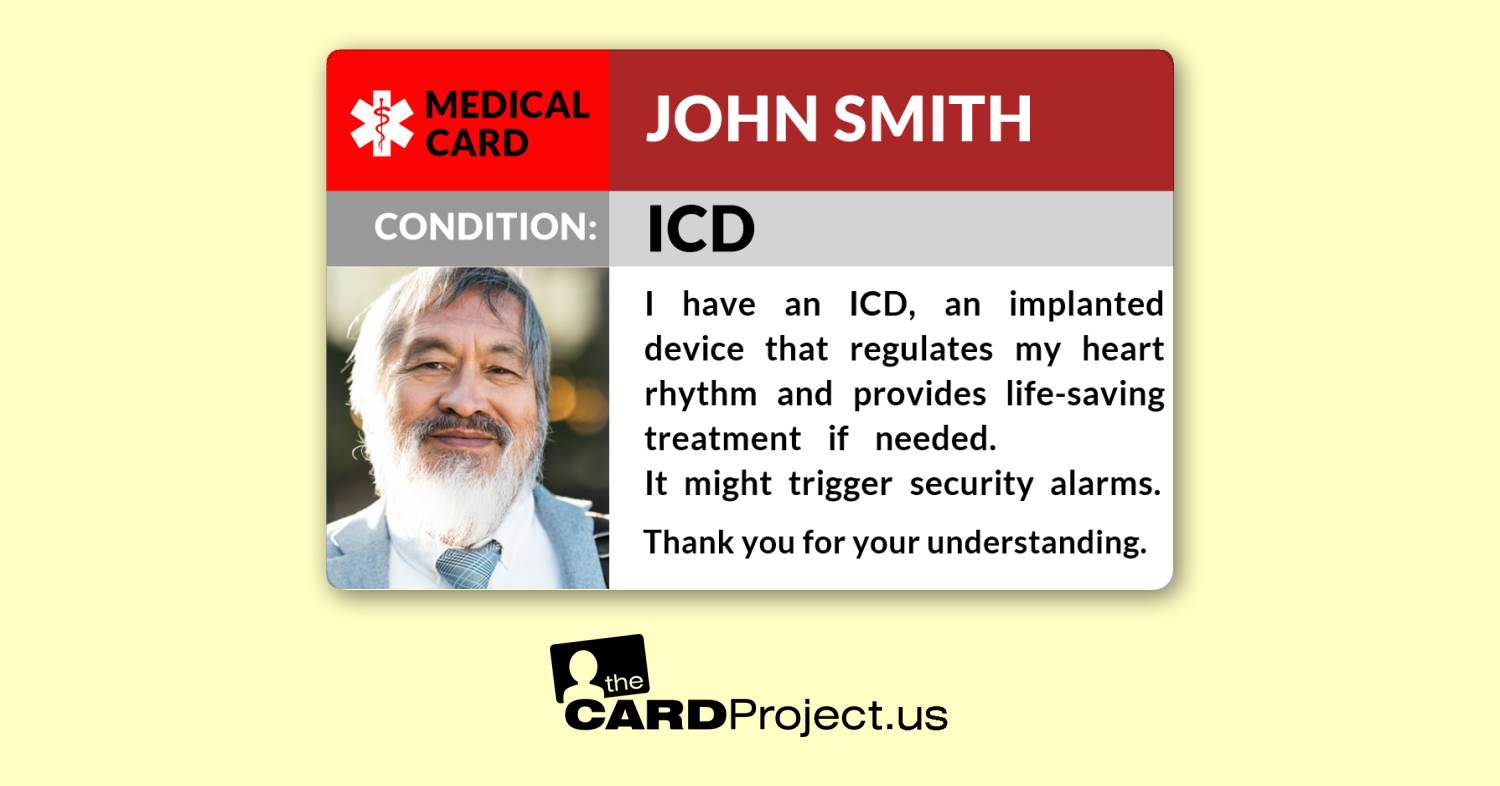 ICD Photo Medical ID Card (FRONT)